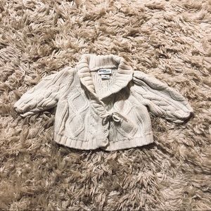 Infant tie-wrap sweater